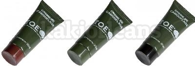 Crème de camouflage en sachet de 3 tubes.