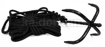 Grappin métal cordage 10 mètres.