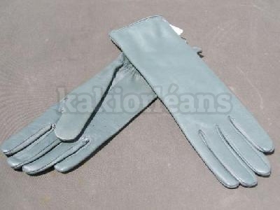 Gants cuir vert de pilote de chasse italien