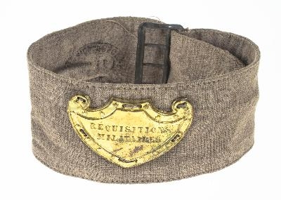 Brassard original Armée Française REQUISITIONS MILITAIRES