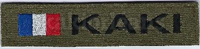 Bande Patro sur fond Tissu Kaki avec drapeau France