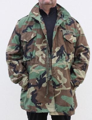 Parka M65 originale de l'Armée U.S Woodland d'occasion