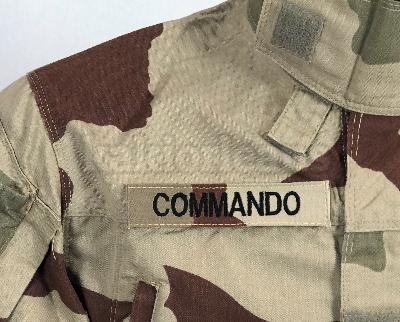 Bande patro fond tissu désert - COMMANDO