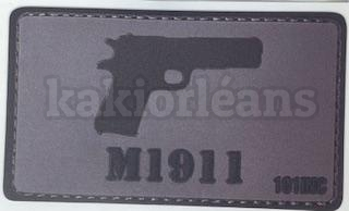 Stickers effet patch velcro M1911