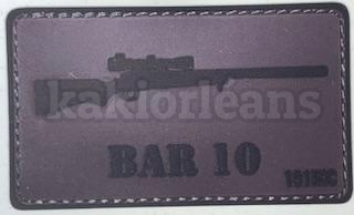Stickers effet patch velcro BAR10