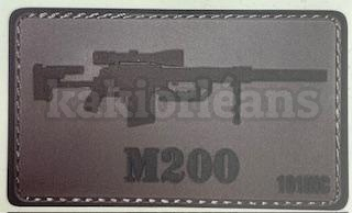 Stickers effet patch velcro M200