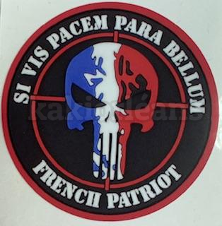 Autoclant Punisher rond FRENCH PATRIOTE
