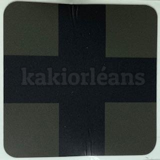 Autocollant medical basse vie kaki